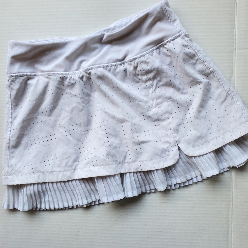 Mondetta White Pleated Tennis Skort XS
